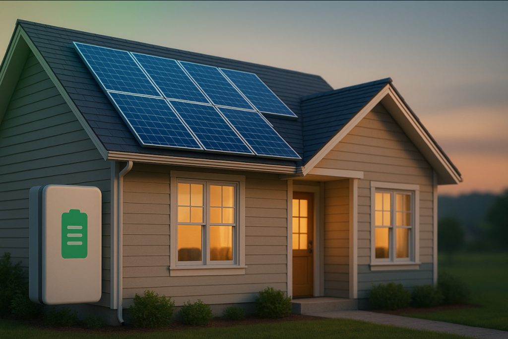 Naujas APVA kvietimas: 5 kW saulės elektrinė + 10 kWh kaupiklis